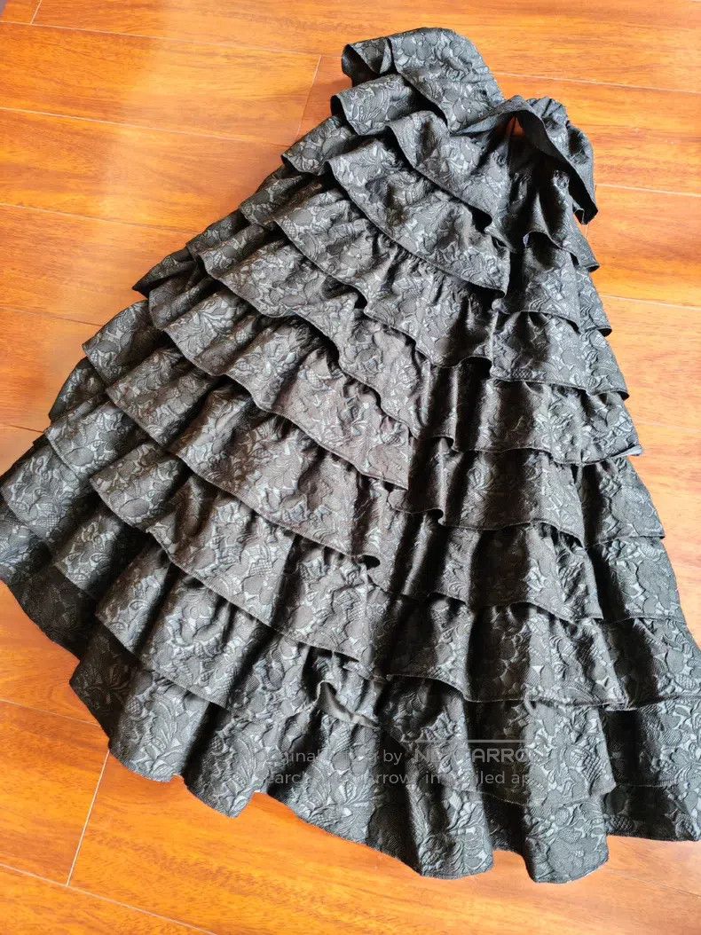 Comme des Garcons Comme Des Garcons size M Women's half skirt, tiered skirt, Size 23" - 3 Thumbnail