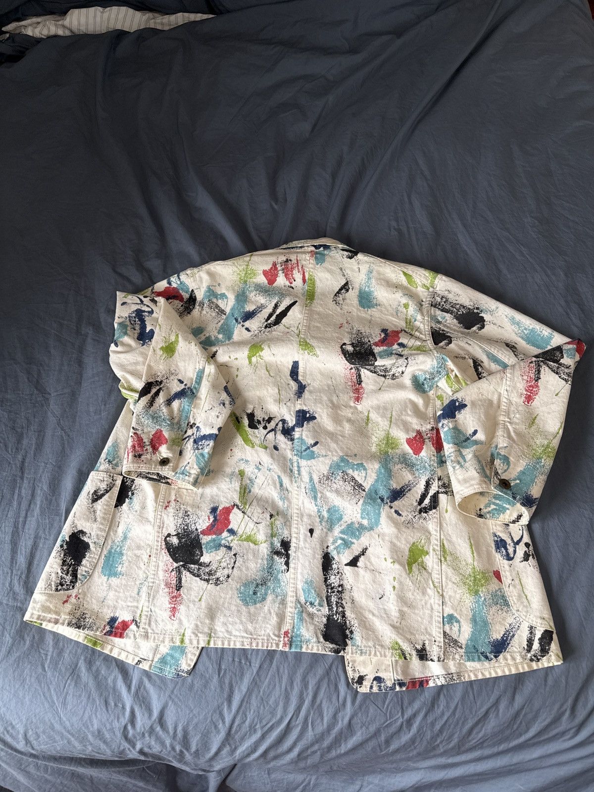 Orslow orSlow 40s Coverall Jacket — Ecru / Paint Print Size US L / EU 52-54 / 3 - 2 Thumbnail