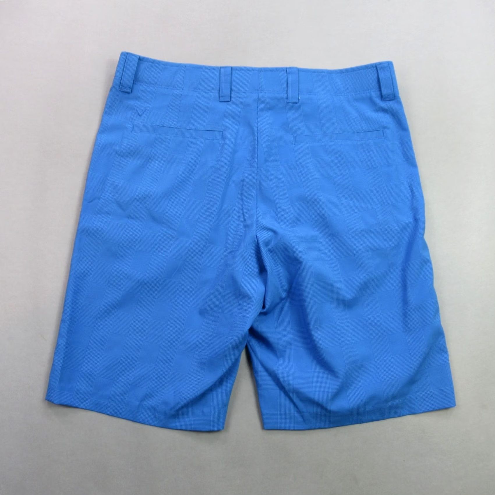 Callaway Callaway Shorts Mens 34 Pockets Button Lightweight Outdoors Chino Plaid Blue Size US 34 / EU 50 - 5 Thumbnail