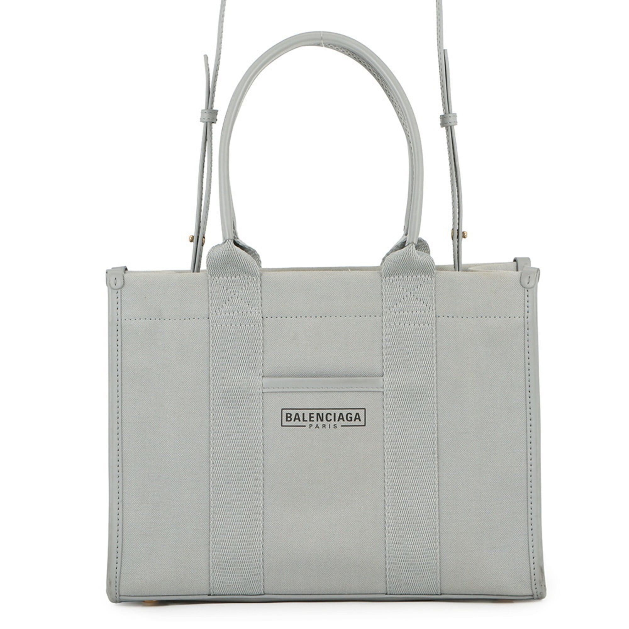 Balenciaga Balenciaga BB logo handbag tote bag in beige and brown 