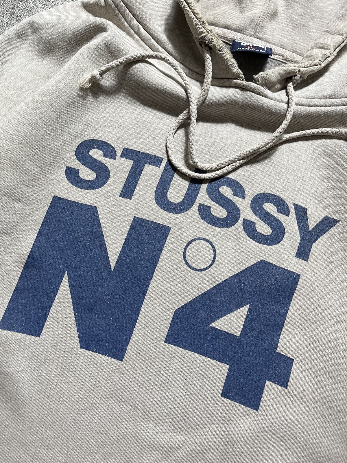 Stussy Vintage 90s Stussy N4 Sunfaded Distressed Hooded Size US XL / EU 56 / 4 - 7 Thumbnail