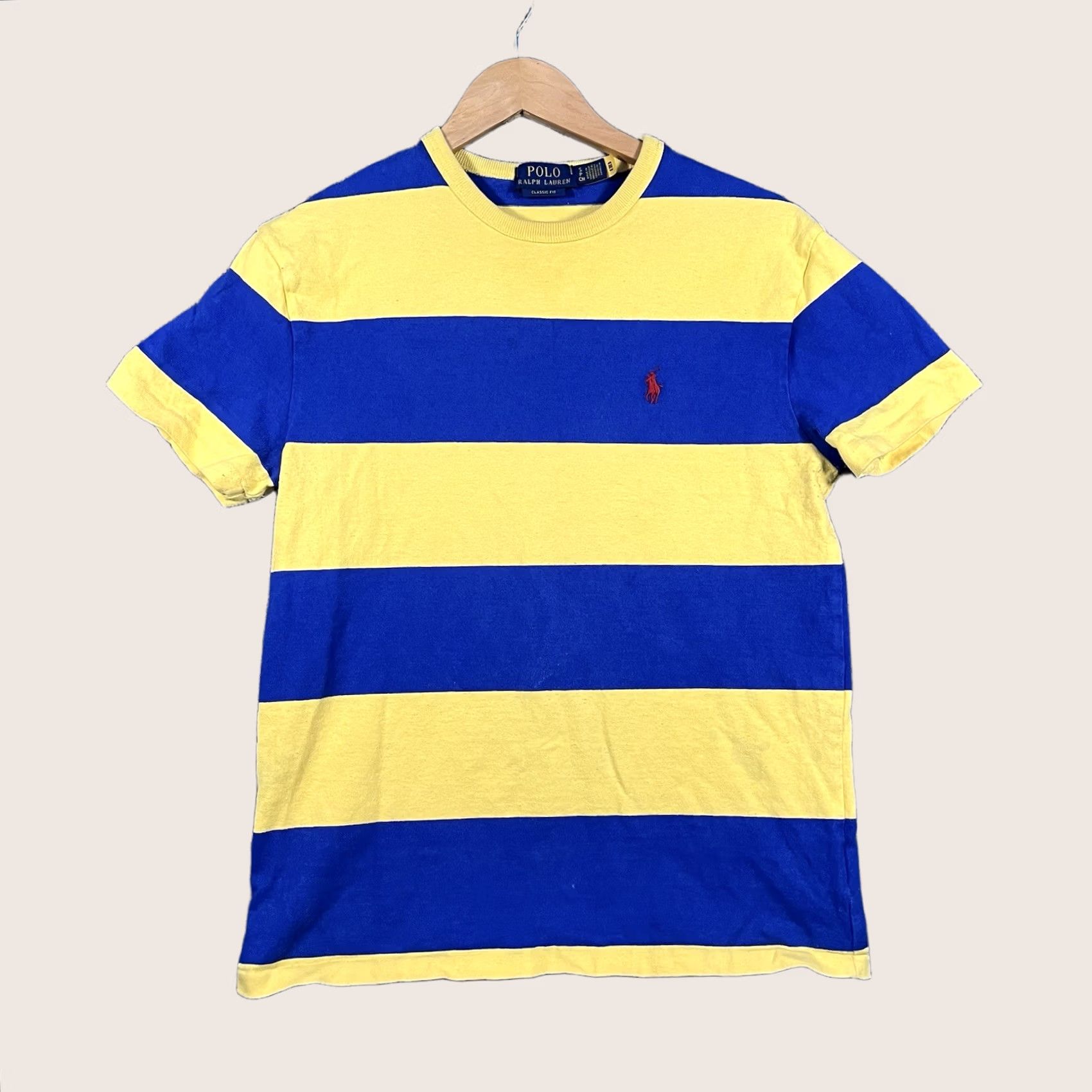 Polo Ralph Lauren Polo Ralph Lauren Mens T-Shirt Short Sleeve Crew Neck Multicolor Striped Classic Fit Polo Pony Embroidered Logo Small Regular Men Size US S / EU 44-46 / 1 - 1 Thumbnail