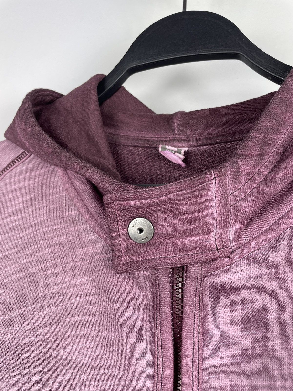 G-Star × Vintage G Star Raw Hav Hooded Vest Sweat Zip Hoodie Garment Dye Size US L / EU 52-54 / 3 - 9 Thumbnail