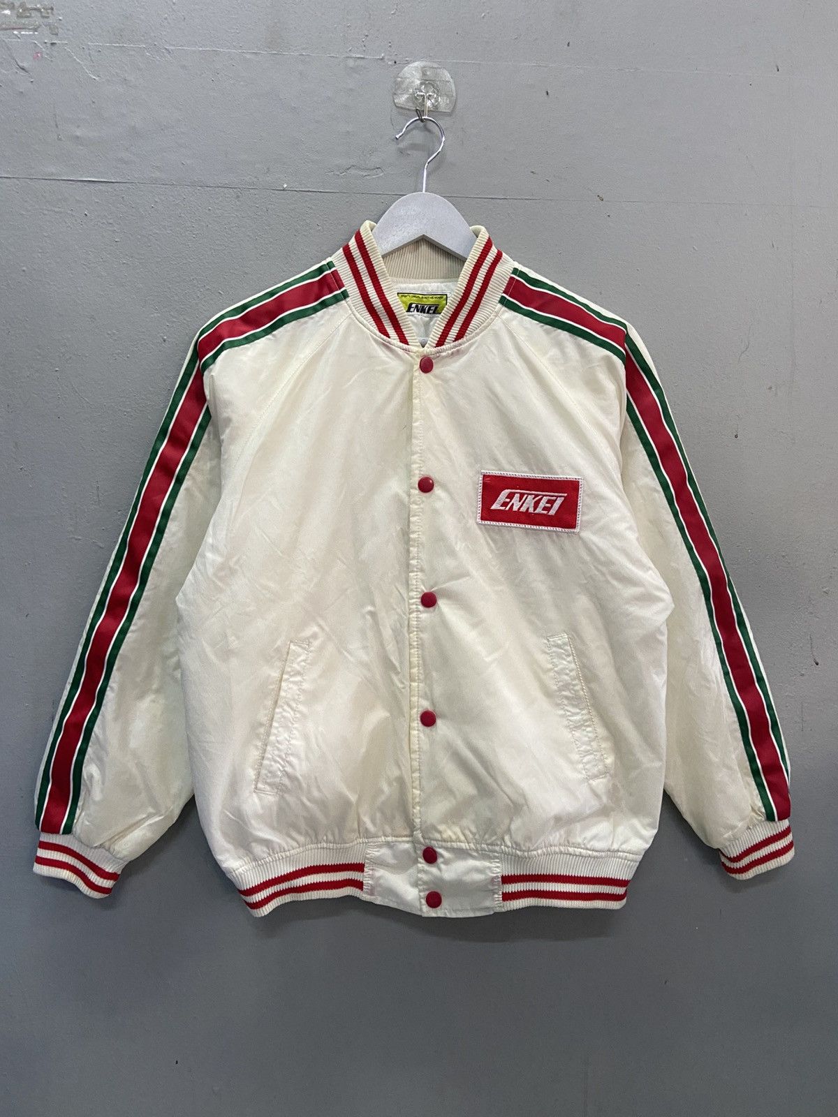 Japanese Brand VINTAGE ENKEI ACTIVE WEAR BOMBER JACKET Size US M / EU 48-50 / 2 - 1 Thumbnail