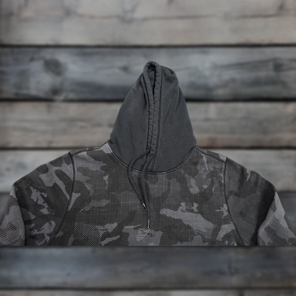Under Armour Under Armour Hoodie Mens Medium Black Camouflage Sweatshirt Fleece Logo Pullover Hooded Size US M / EU 48-50 / 2 - 1 Thumbnail