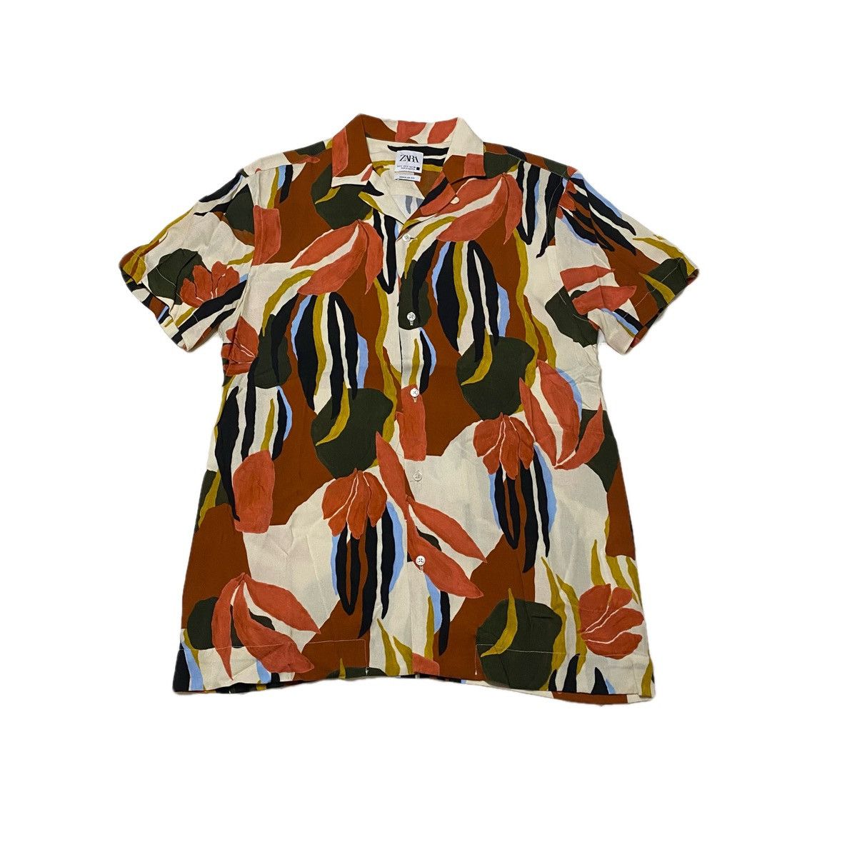 Zara Zara Camp Collar Shirt Size US S / EU 44-46 / 1 - 1 Thumbnail