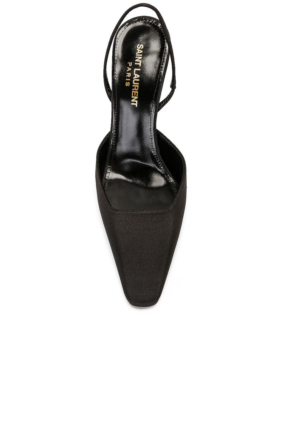 Saint Laurent Paris o1bcso1str1124 Blade Slingback Pumps in Nero/Blue Size US 7 / IT 37 - 4 Thumbnail
