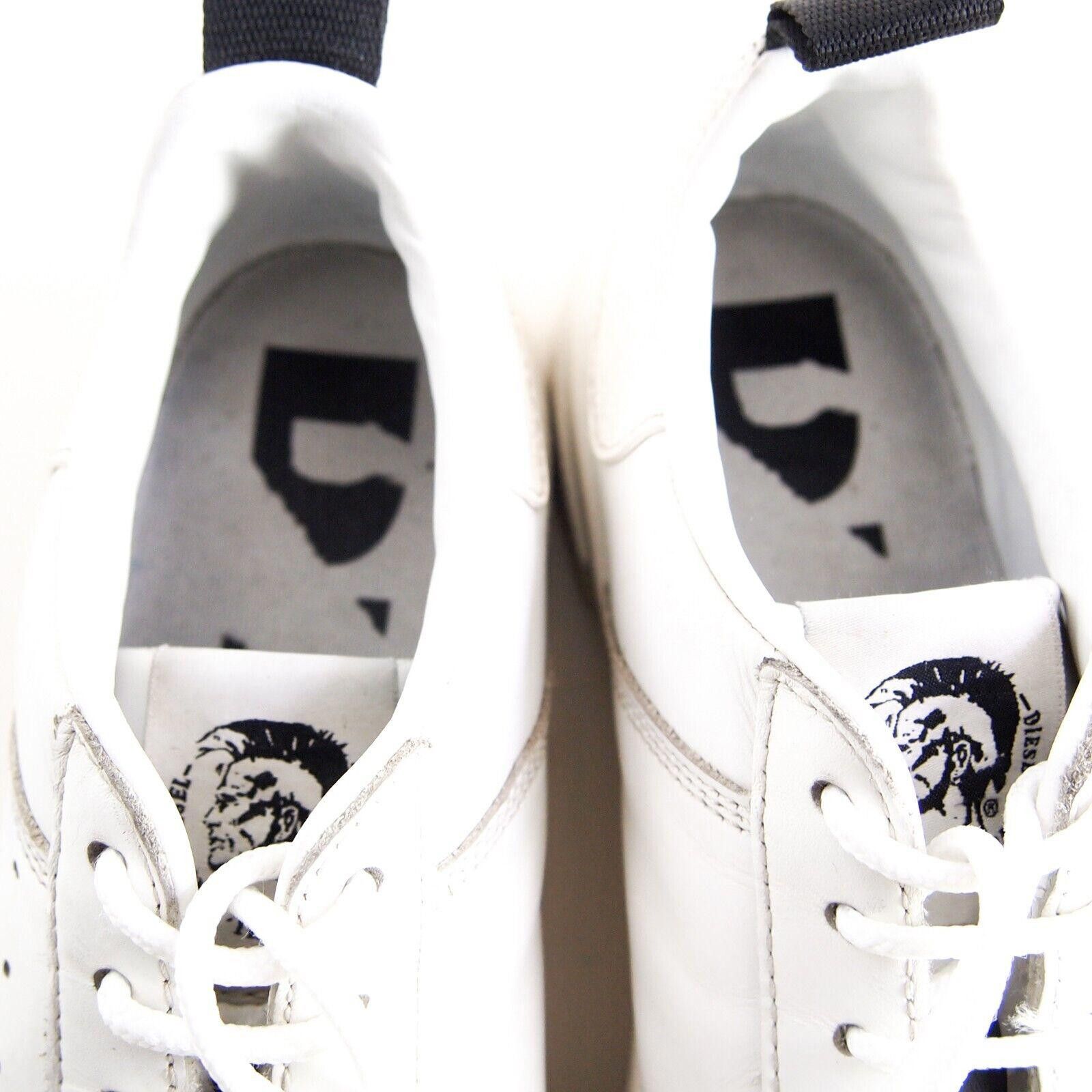 Diesel Diesel Low Top Sneakers White Leather Mens US 9 EU 42 Size US 9 / EU 42 - 7 Thumbnail
