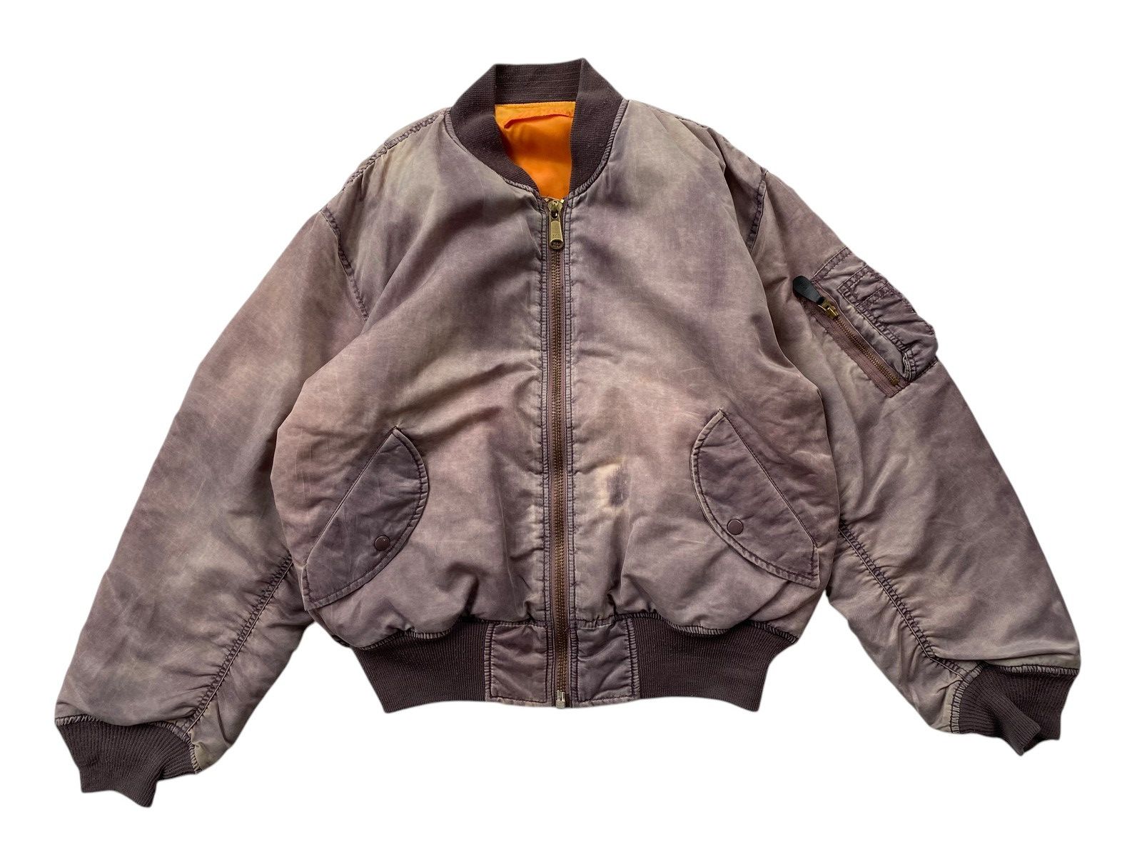 Vintage Vtg Bomber Jacket Revisible Size US L / EU 52-54 / 3 - 1 Thumbnail