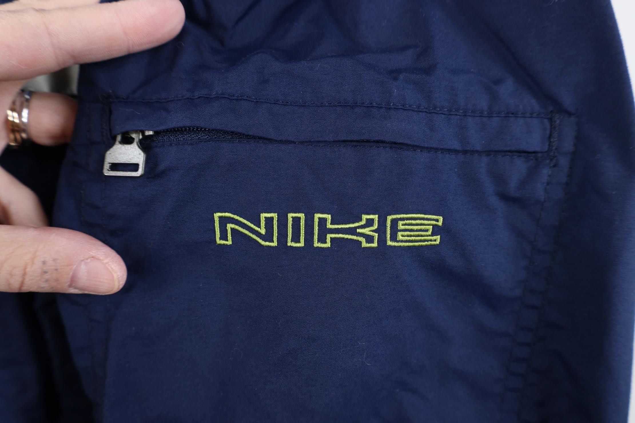 Nike Vintage Y2K Nike Mini Swoosh Full Zip Windbreaker Jacket Size US XL / EU 56 / 4 - 4 Thumbnail