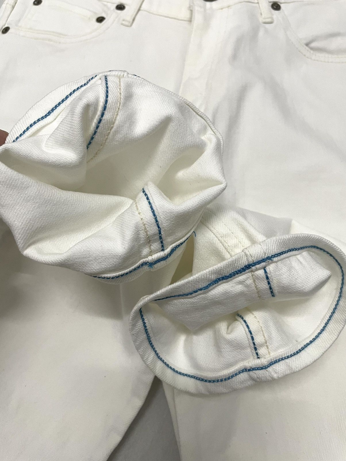 Pure Blue Japan JAPANBLUEJEANS X Mens Bigi White Jeans Size US 31 - 12 Thumbnail