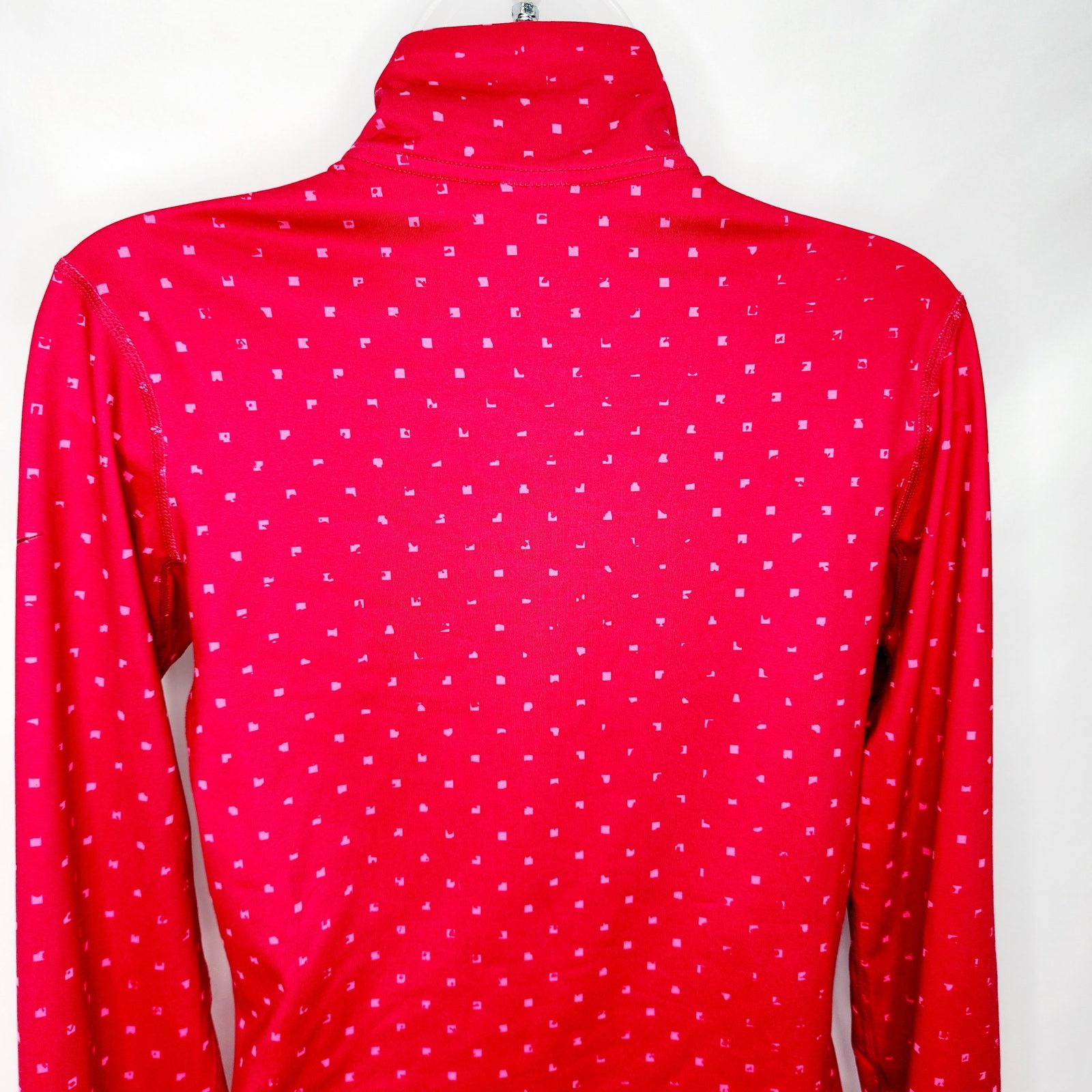 Nike Nike Pro Dri Fit Fuchsia Geometric Pullover Running Top Size M / US 6-8 / IT 42-44 - 10 Thumbnail
