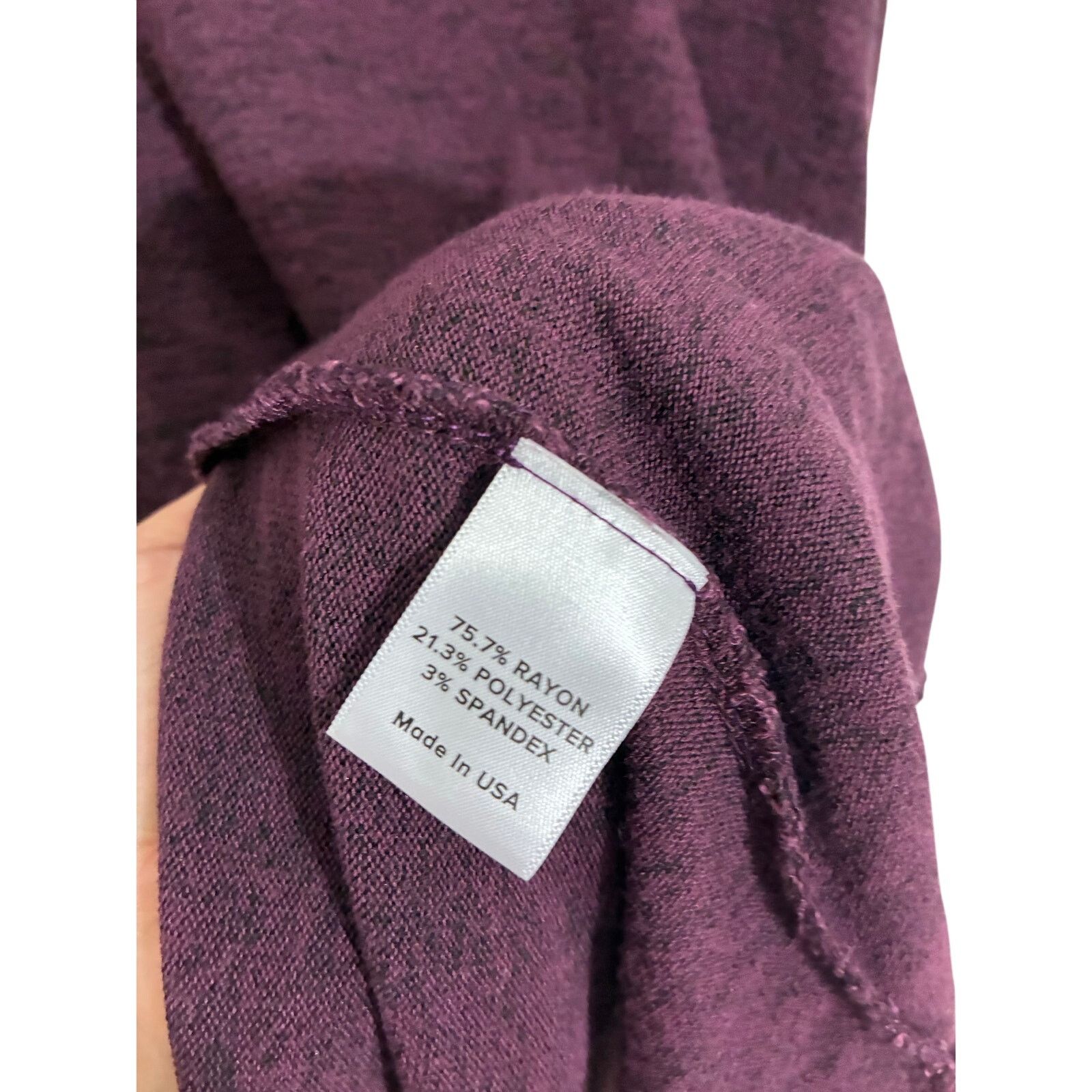 Other Evereve Peyton Jensen Asymmetric Sweater Burgundy Eggplant Size S / US 4 / IT 40 - 2 Thumbnail