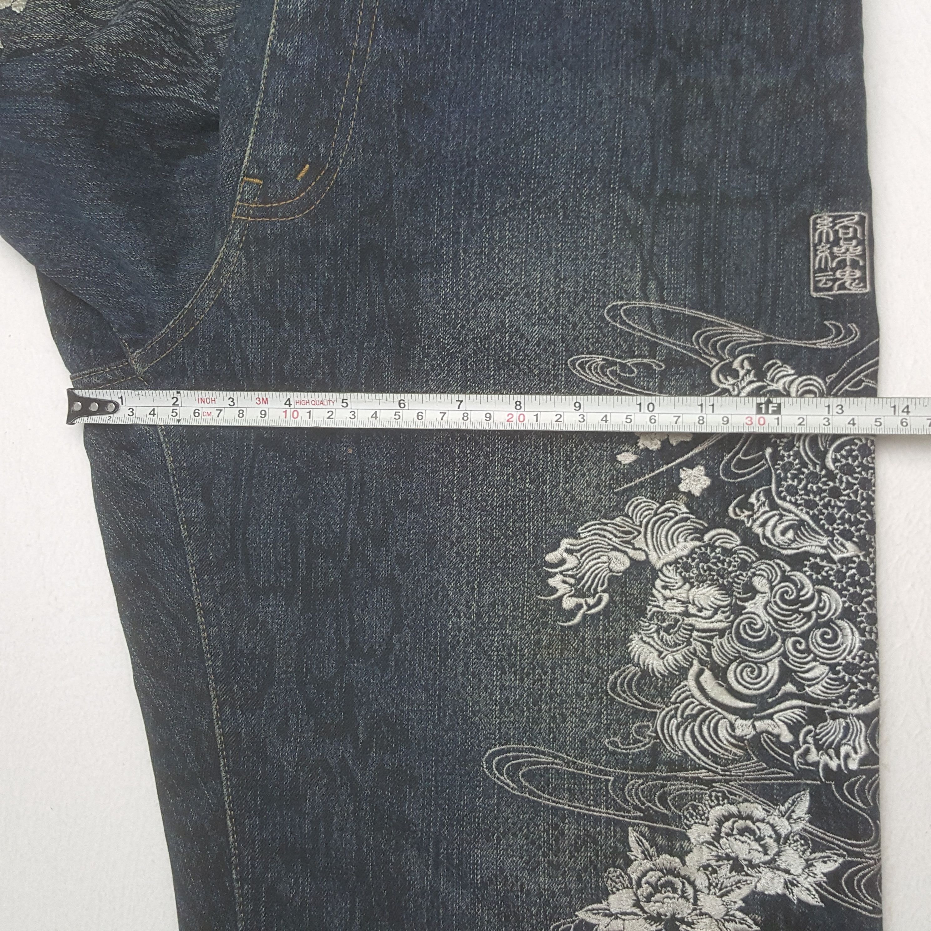 Japanese Brand Vintage Karakuri Tamashii Japanese Punk Sukajan Style Jeans Size US 34 / EU 50 - 11 Thumbnail