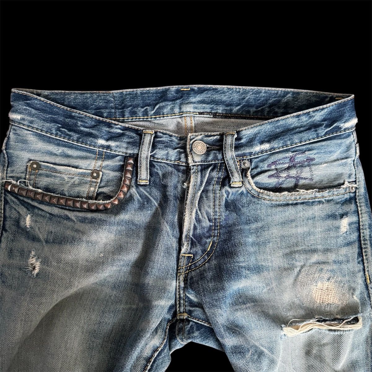 Hysteric Glamour × Japanese Brand Hysteric Glamour Ripped Denim Size US 28 / EU 44 - 3 Thumbnail