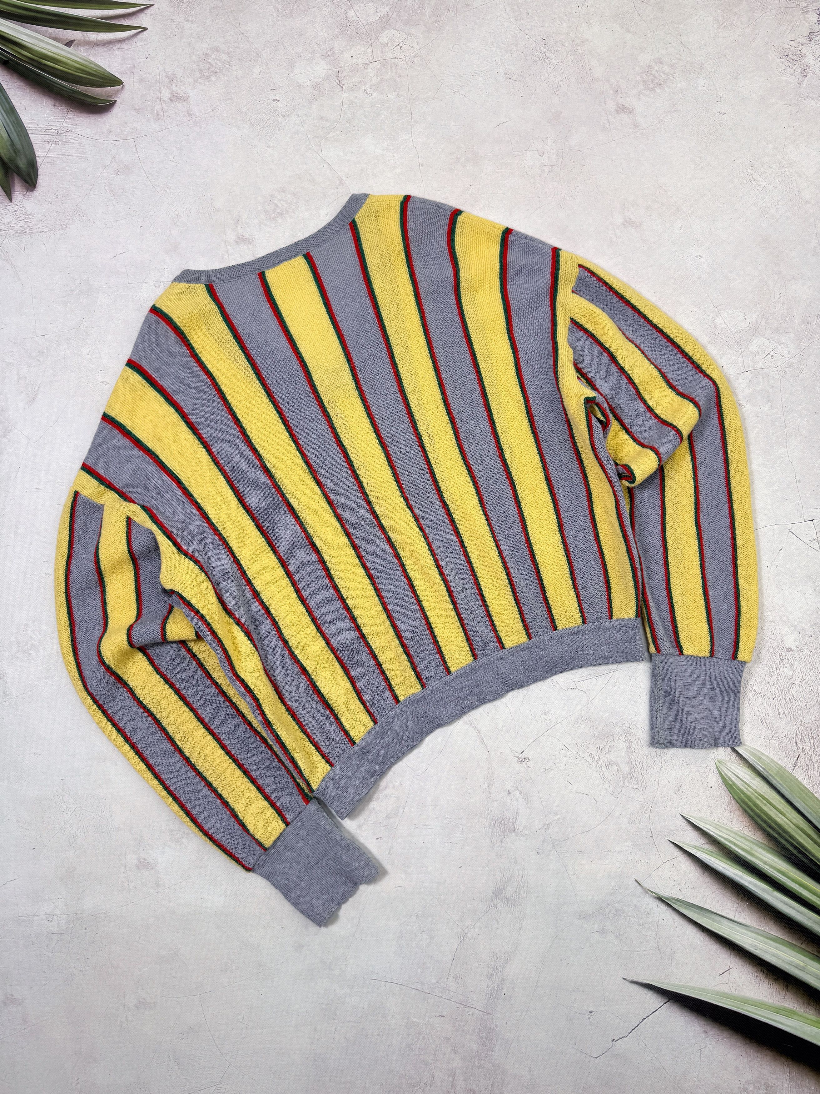 Lacoste Vintage Chemise Lacoste Sweater V-Neck Wool Striped Size US L / EU 52-54 / 3 - 16 Thumbnail