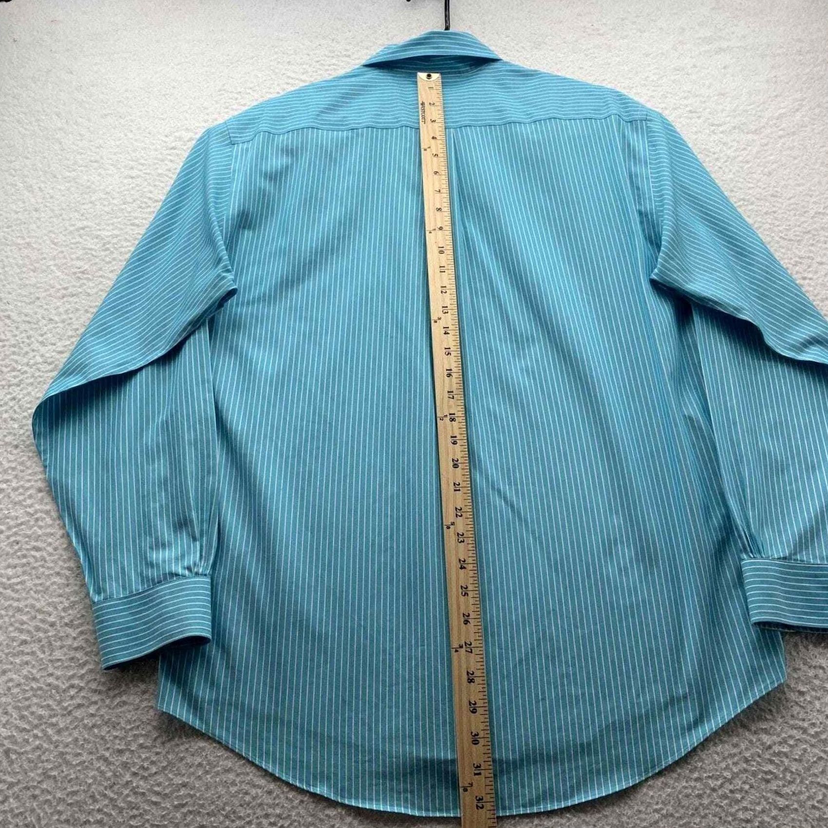 Brooks Brothers Brooks Brothers Button Up Shirt Mens Medium Non Iron Blue White Preppy Dad 346 Size US M / EU 48-50 / 2 - 6 Thumbnail