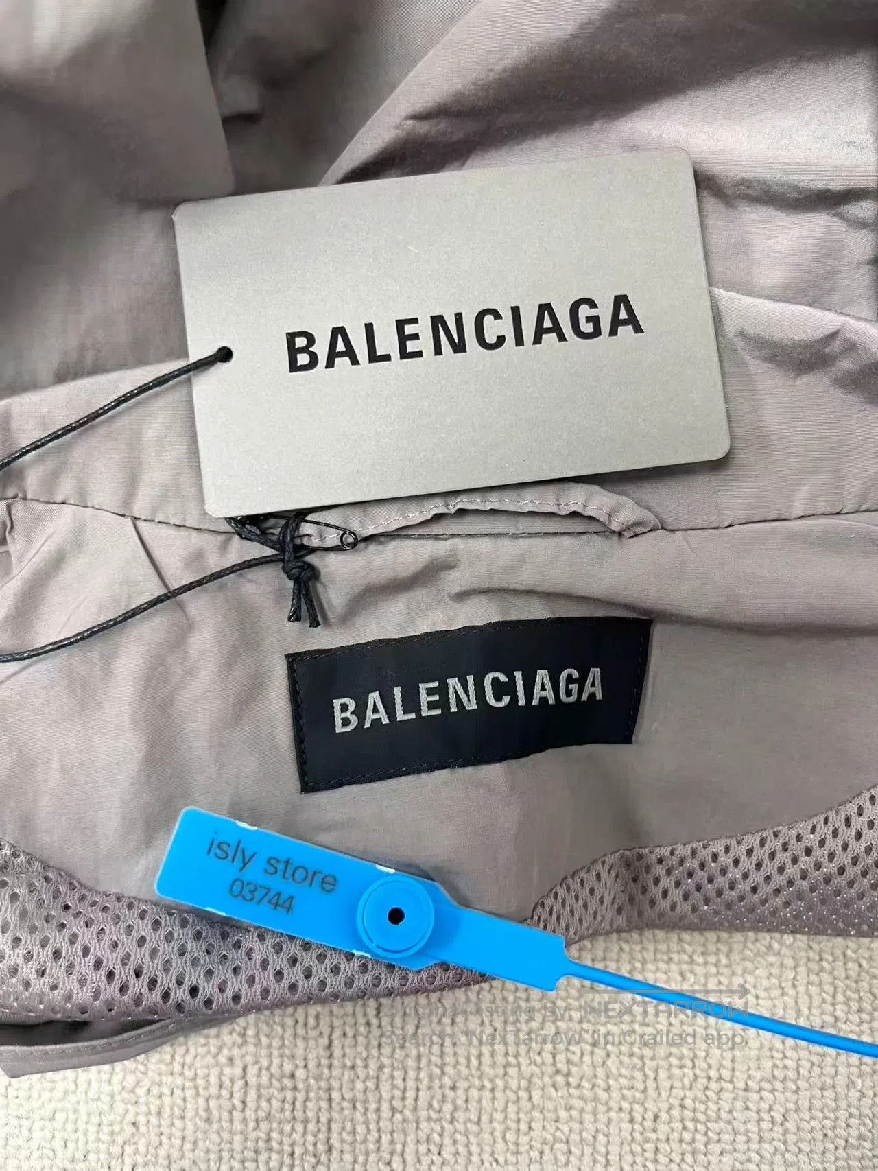 Balenciaga Balenciaga Logo Print Long Sleeve Jacket. Size XS / US 0-2 / IT 36-38 - 4 Thumbnail