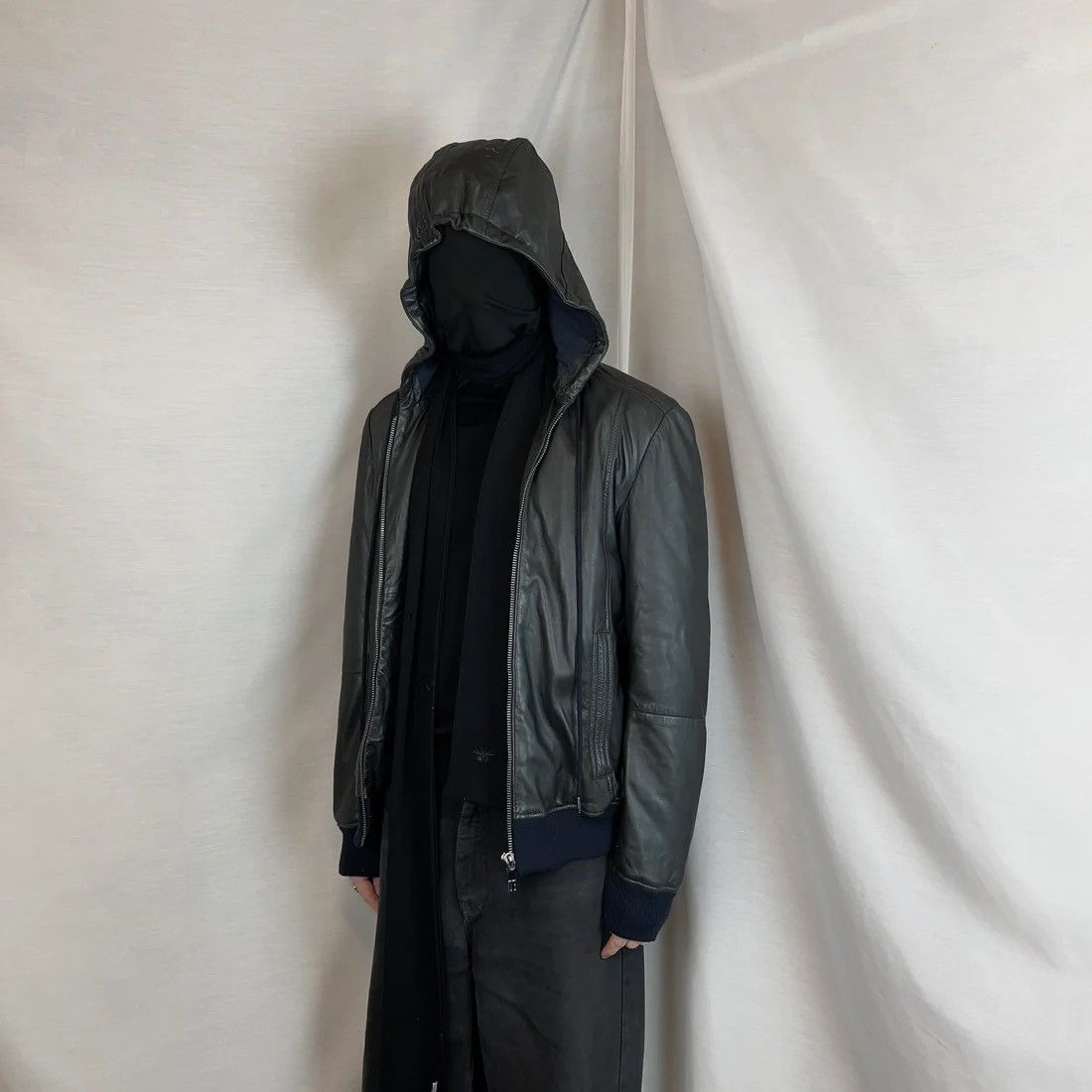 Dirk Bikkembergs Dirk Bikkembergs Hooded Sheep Leather Blouson Size US M / EU 48-50 / 2 - 2 Thumbnail