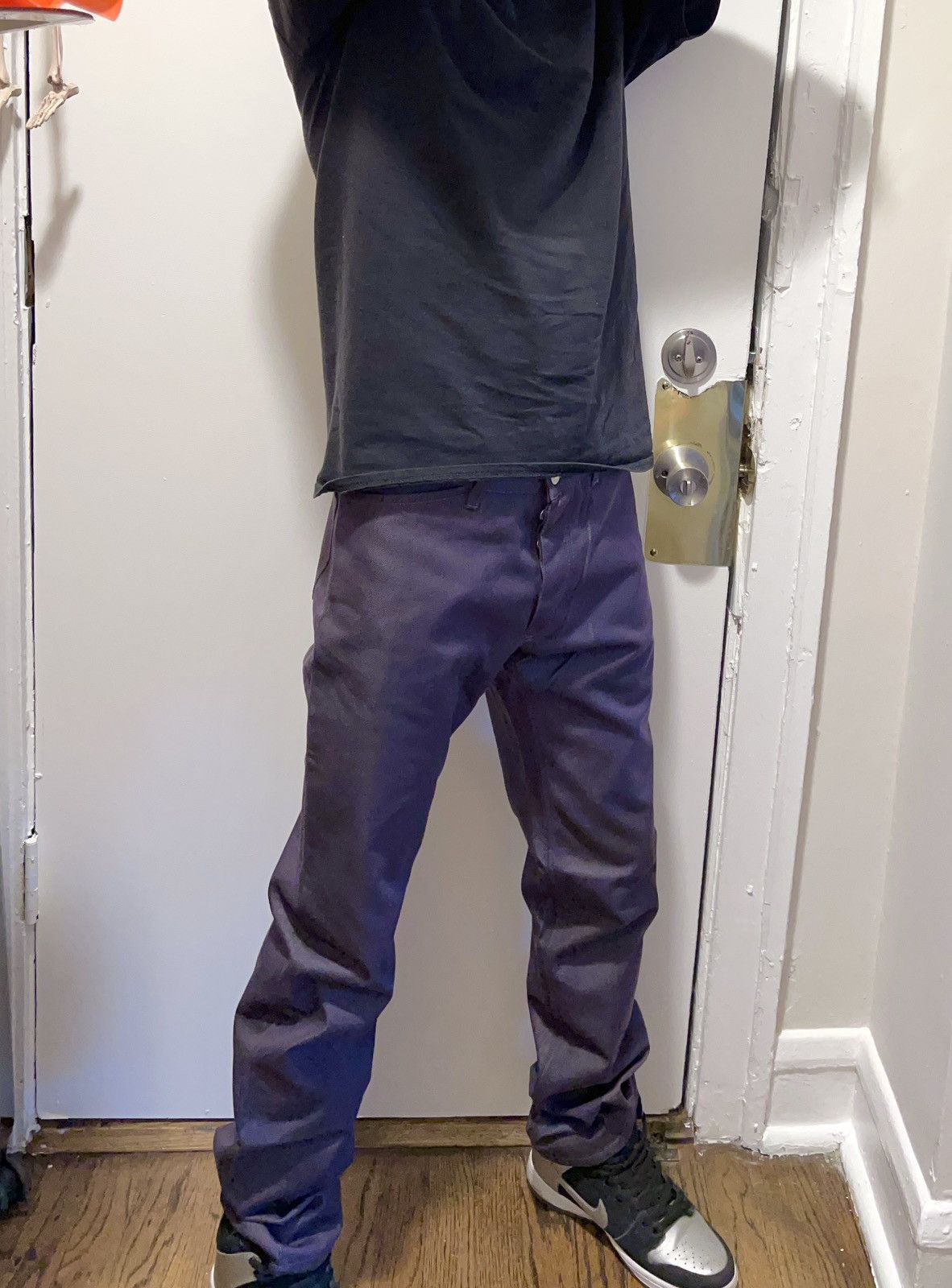 Helmut Lang ?Helmut Lang Purple Raw Silk Denim? | Grailed
