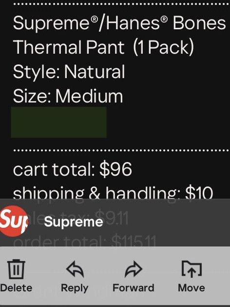 Hardies Hardware × Supreme FW21 NATURAL BONES THERMAL PANT Size US 34 / EU 50 - 4 Thumbnail