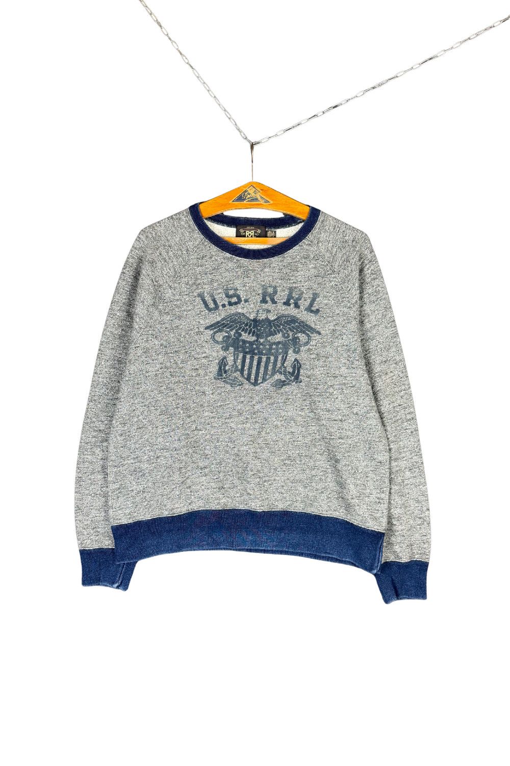 Polo Ralph Lauren fw17 RRL Double RL “U.S. Rrl” Naval Crest Sweatshirt Size US M / EU 48-50 / 2 - 1 Thumbnail
