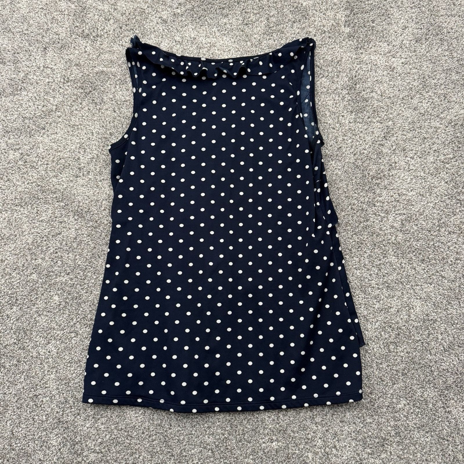 Other Coquette Tank Top Womens Large Ruffle Tiered Chic Polka Dots Size L / US 10 / IT 46 - 6 Thumbnail