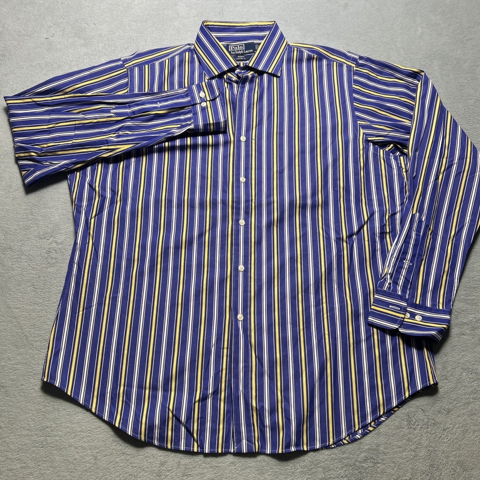 Polo Ralph Lauren Polo Ralph Lauren Brushpopper Button Up Shirt Men XL Striped Size US XL / EU 56 / 4 - 1 Thumbnail