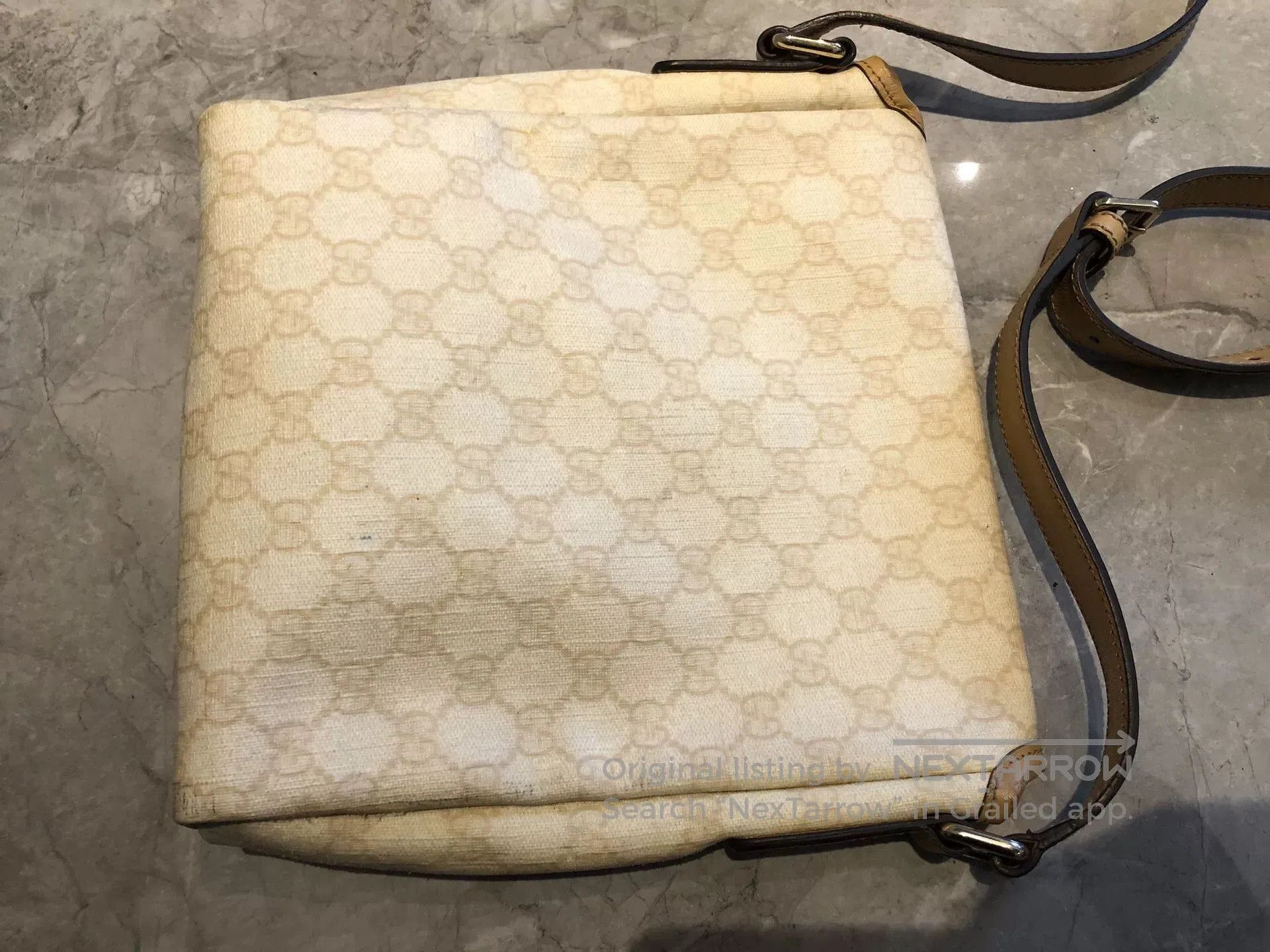 Gucci Gucci Beige Medium GG Print Shoulder Bag. Size ONE SIZE - 4 Thumbnail