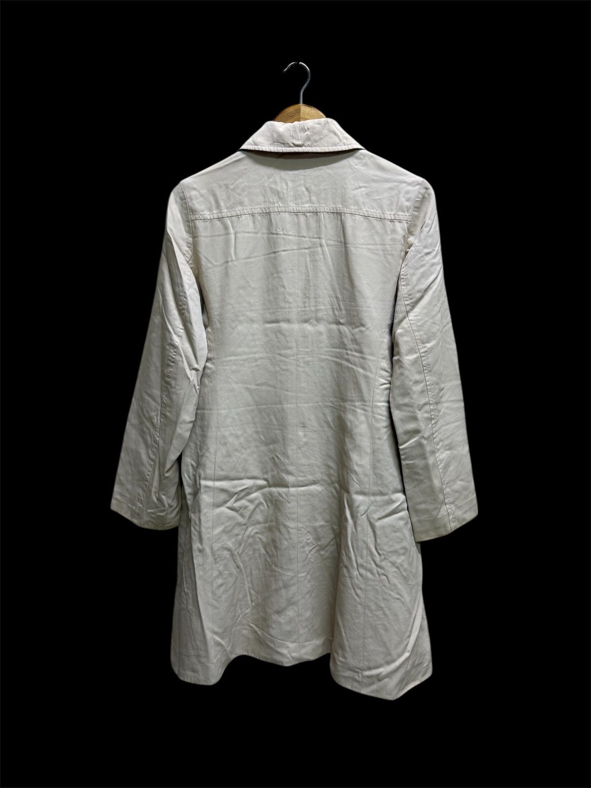 Vintage Ined composition see attached label Trenche Coat Long Jacket Size S / US 4 / IT 40 - 2 Thumbnail