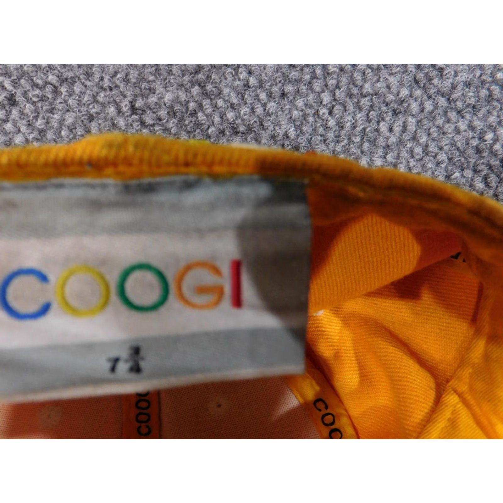 Coogi COOGI Cap Fitted Mens 7 3/8 Yellow Embroidered Big Logo Multicolor Baseball Size ONE SIZE - 7 Thumbnail