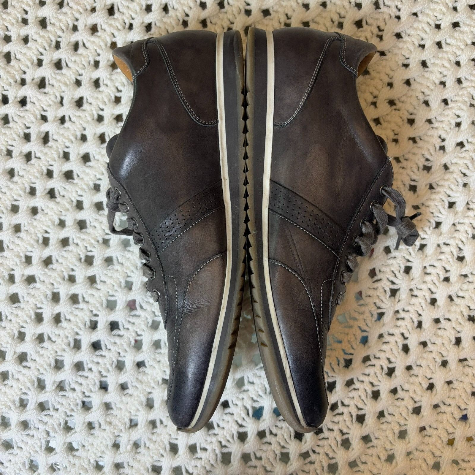 Magnanni Magnanni Pueblo Men 11.5 Low Top Sneakers, Black Leather, Ca Size US 11.5 / EU 44-45 - 9 Thumbnail