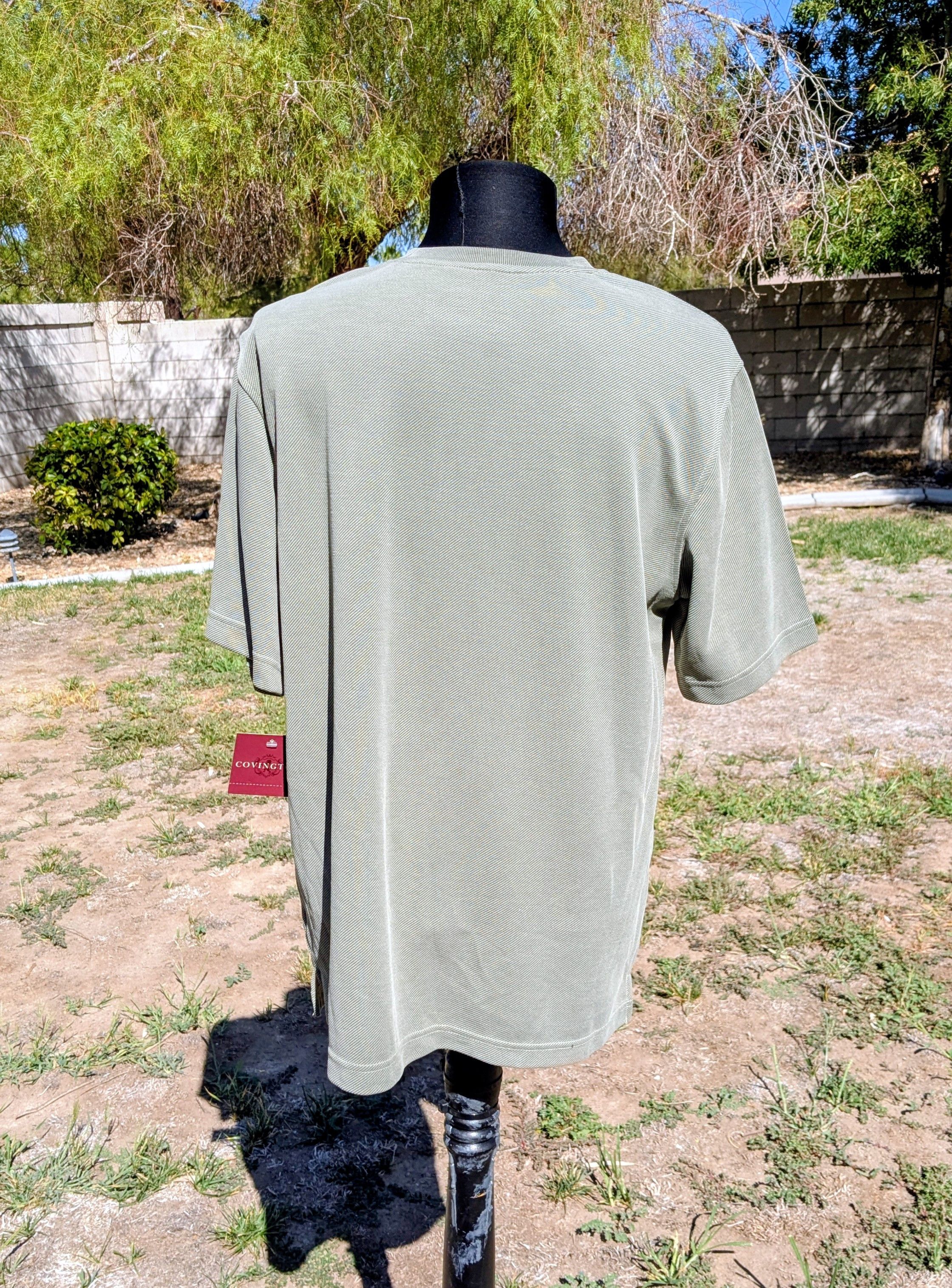Other Covington Olive Green S/S Super-Soft Ridged Pullover Shirt Size US M / EU 48-50 / 2 - 4 Thumbnail