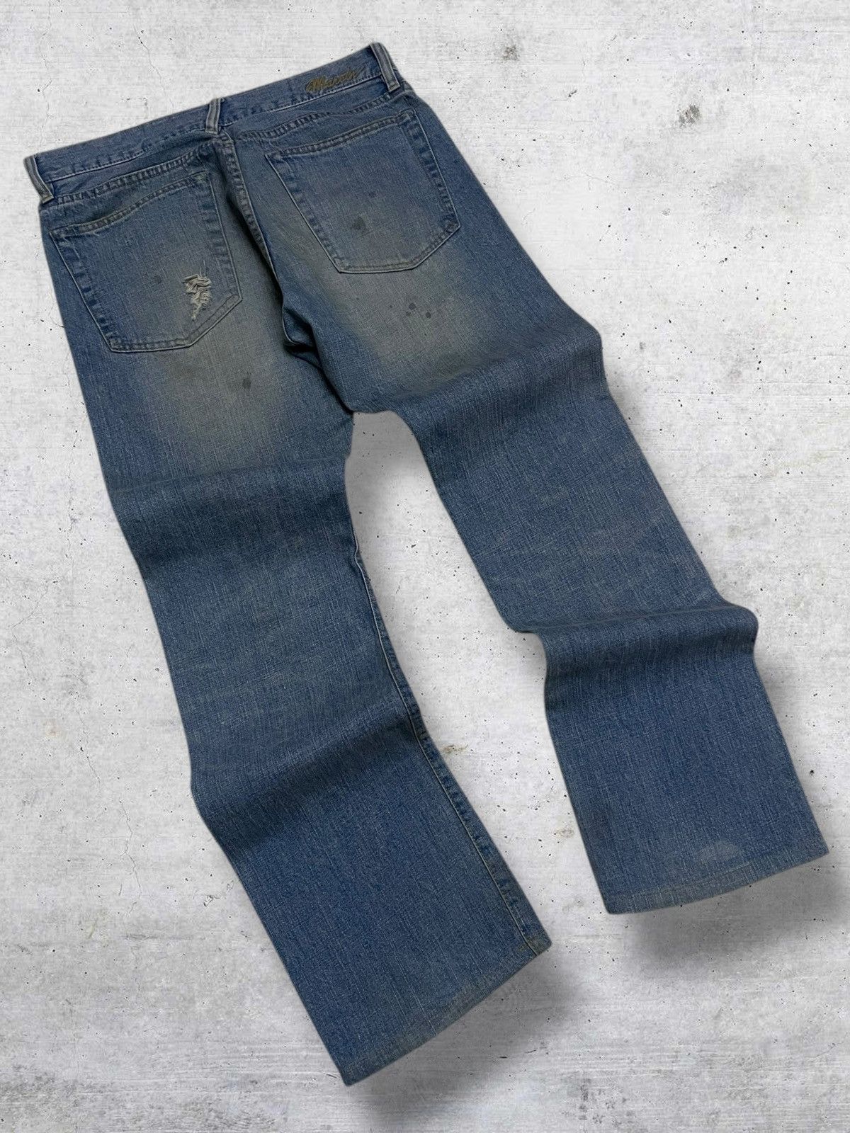 If Six Was Nine VINTAGE NANO UNIVERSE JAPAN DESIGNER MUDWASH RIPPED DENIM Size US 32 / EU 48 - 9 Thumbnail