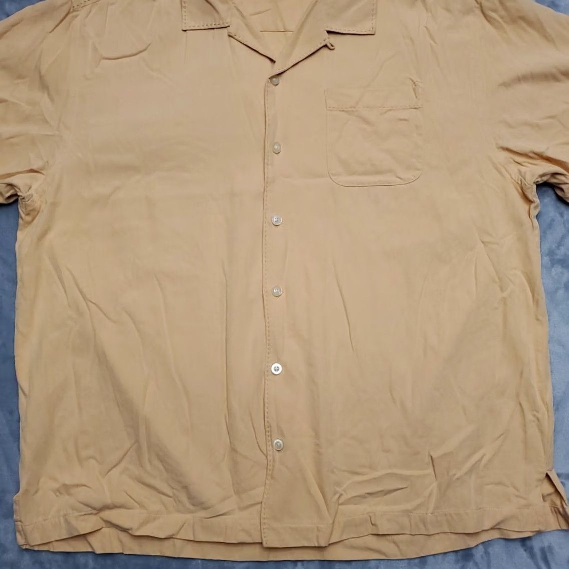 Tommy Bahama Tommy Bahama Shirt Mens XL Orange 100% Silk Twill Camp Short Sleeve Casual Beach Shirt Size US XL / EU 56 / 4 - 2 Thumbnail