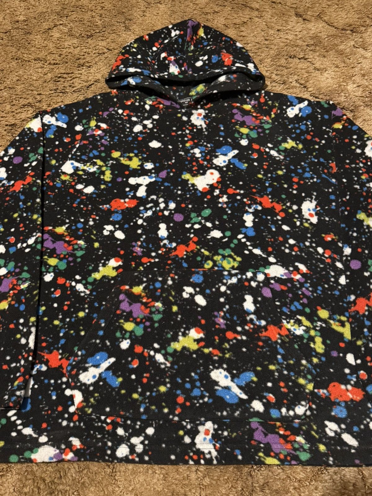 Fashion Nova Fahsion Nova Paint Splatter Hoodie Medium Size US M / EU 48-50 / 2 - 2 Thumbnail