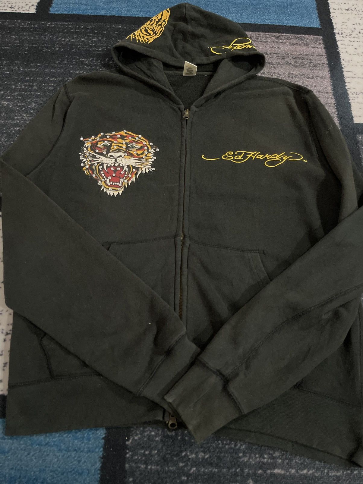 Christian Audigier Vintage Ed Hardy Zipper Hoodie Jacket Size US M / EU 48-50 / 2 - 12 Thumbnail