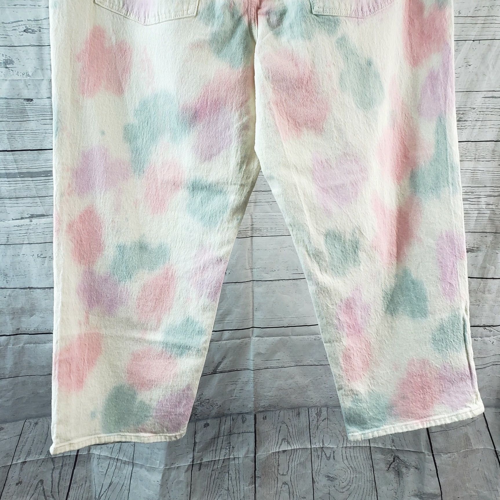 Vintage Universal Thread Womens Straight Jeans Sz 18 White Pink High Rise Size 40" / US 18 - 5 Thumbnail