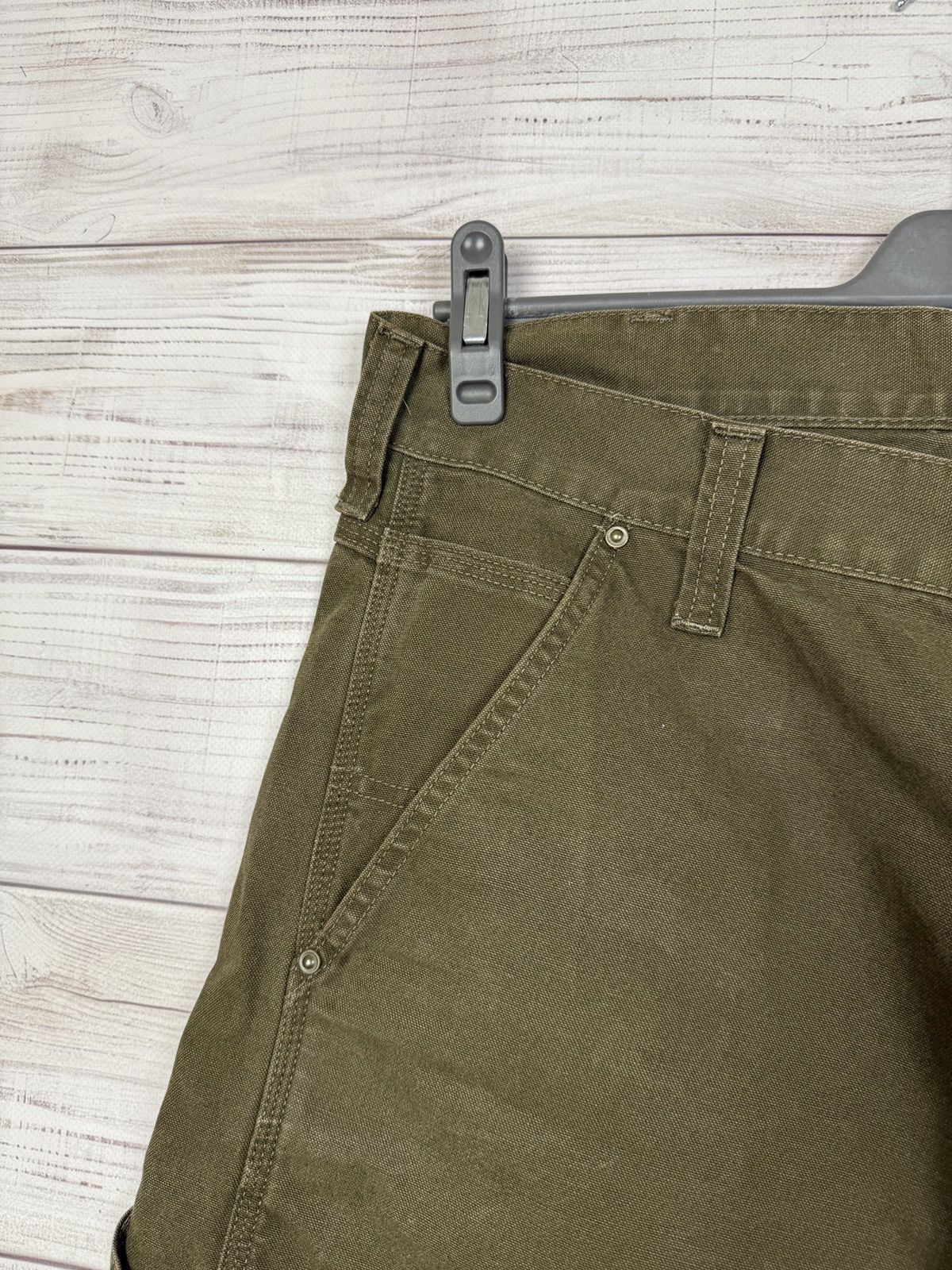 Carhartt Vintage Carhartt Cargo Work Pant Olive Size US 32 / EU 48 - 8 Thumbnail