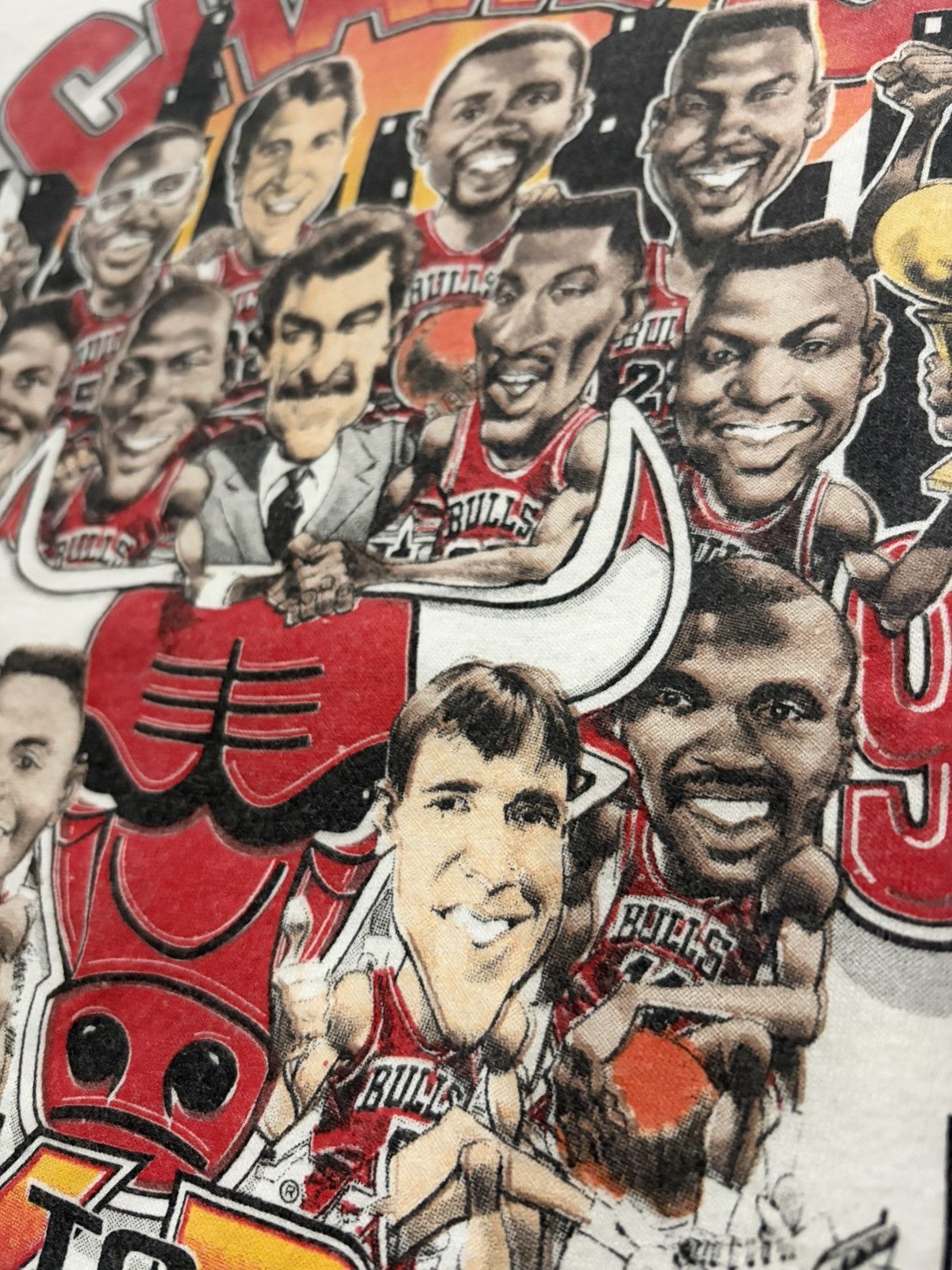 NBA Vintage 90s Chicago Bulls NBA World Champs Back to Back Size US L / EU 52-54 / 3 - 2 Thumbnail