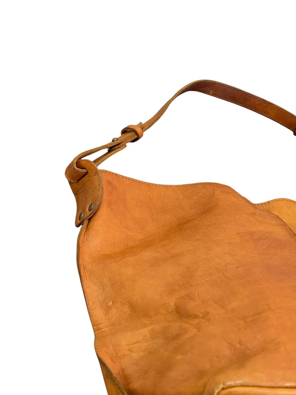 Leather Full Leather Patina Unknown Handmade Shoulder Bag 7🟩 Size ONE SIZE - 10 Thumbnail