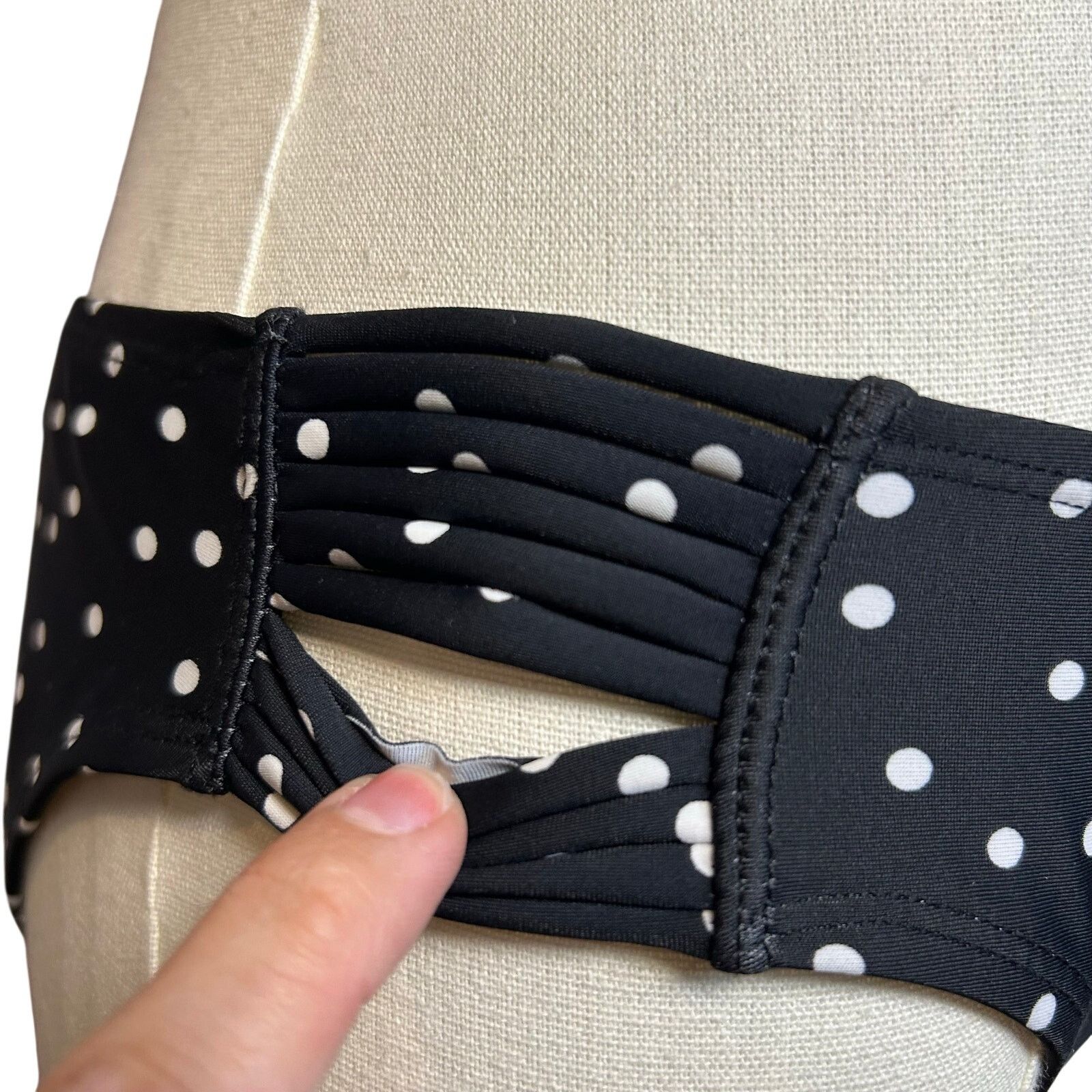 Other × Target Basics Black White Strappy Side Bikini Bottom Swim Medium Coquette Size ONE SIZE - 5 Thumbnail