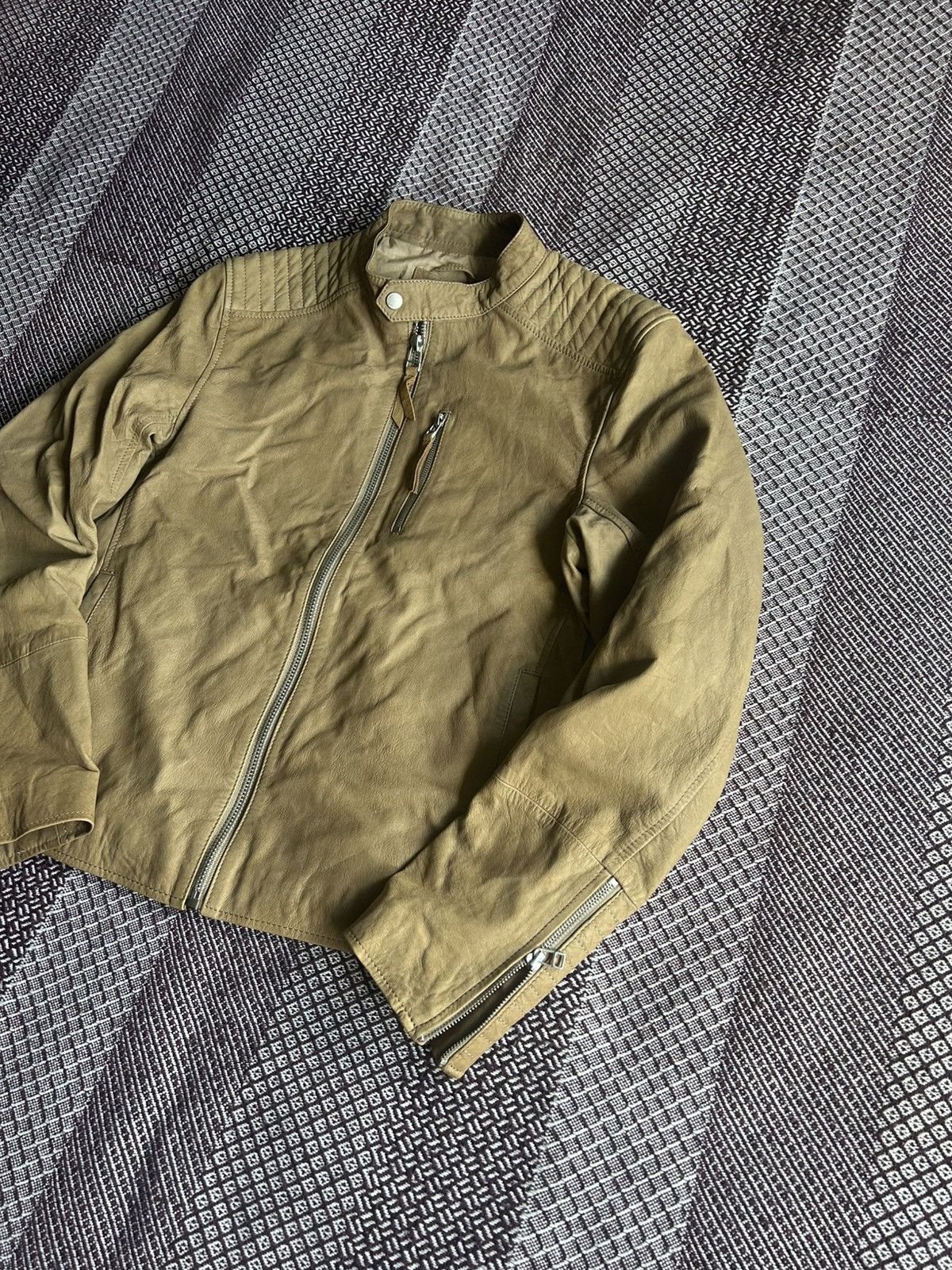 Genuine Leather Vintage EDC Leather Jacket Avantgarde Style Size M Unisex Size US M / EU 48-50 / 2 - 2 Thumbnail