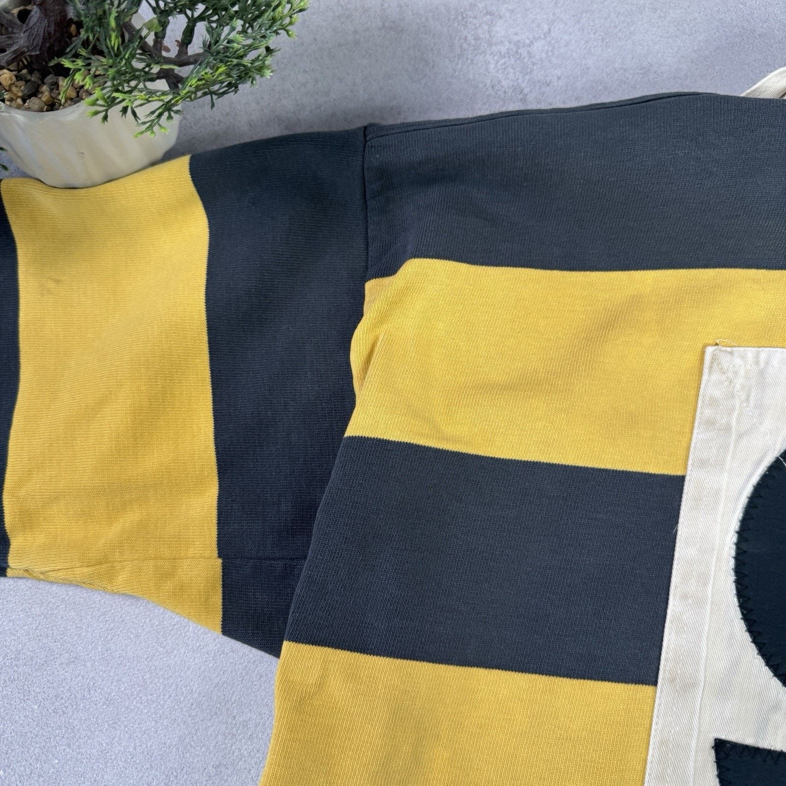 Vintage Vintage 90s Halbro Rugby Jersey Striped #9 Men Size 112cm Size US L / EU 52-54 / 3 - 15 Thumbnail
