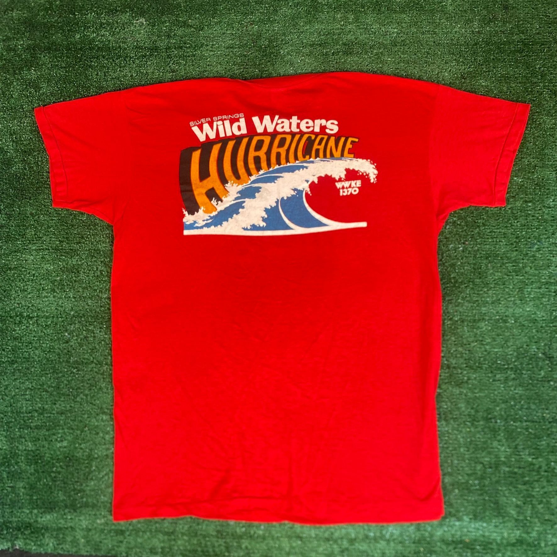 Vintage Vintage 80s Surfing Wave Shirt Hurricane Single Stitch Tee Size US L / EU 52-54 / 3 - 6 Thumbnail