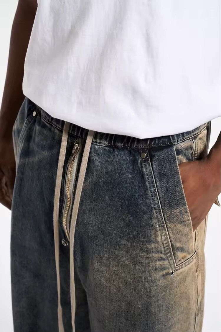 Japanese Brand × Jean Baggy Washed Zipper Gradient Vintage Denim Jeans Size US 30 / EU 46 - 6 Thumbnail