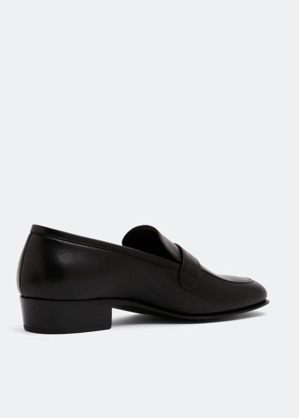 Saint Laurent Paris o1bcso1str1224 Solferino Penny Slippers in Black Size US 9 / EU 42 - 2 Thumbnail