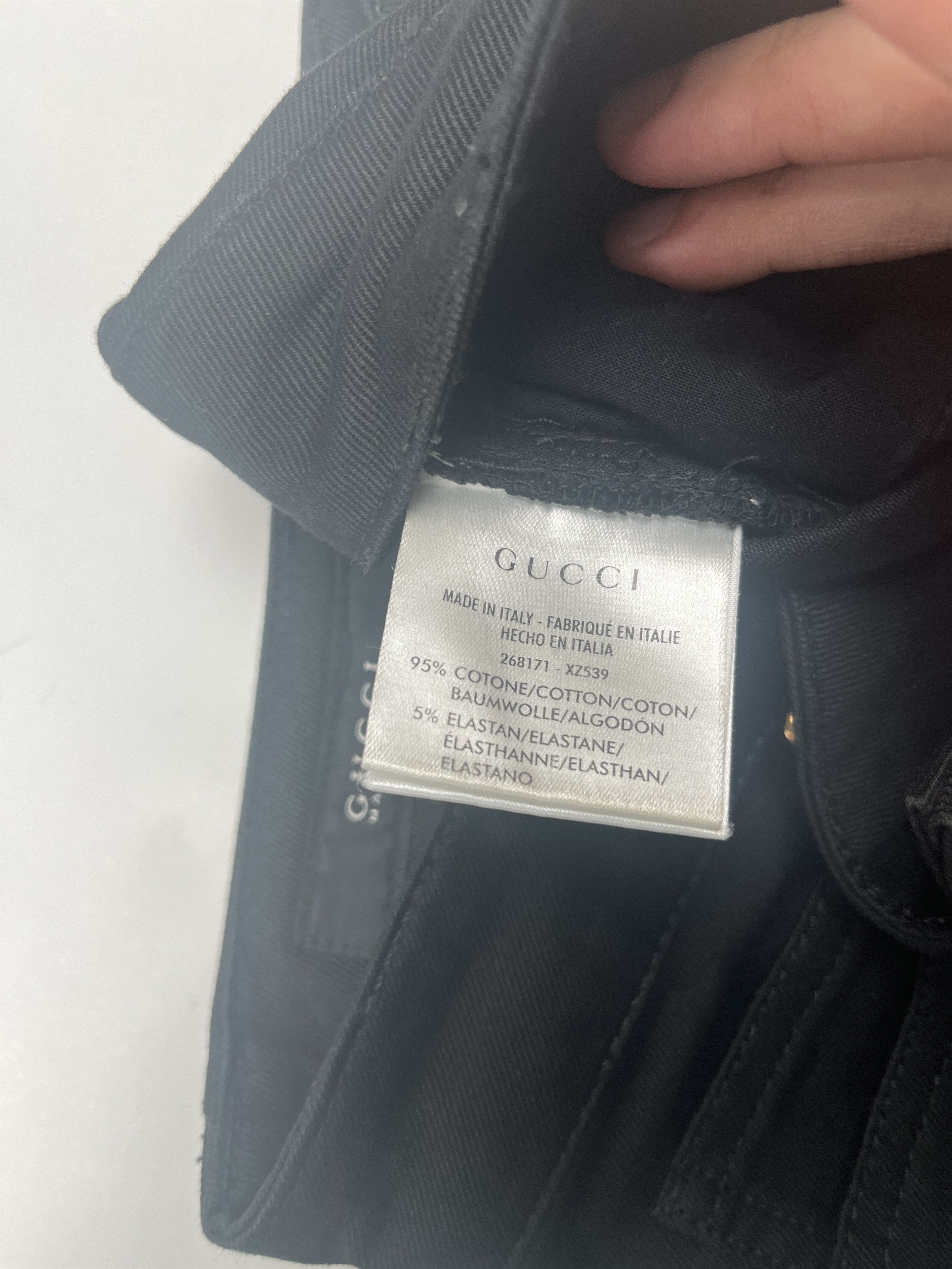 Gucci Gucci Black Jeans With Lacing At The Bottom Size 27" / US 4 / IT 40 - 6 Thumbnail
