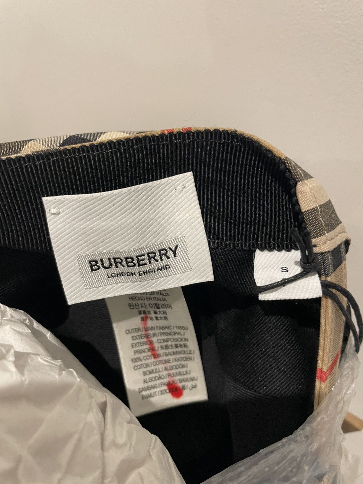 Burberry Burberry TB Vintage Check Baseball Cap Size ONE SIZE - 6 Thumbnail