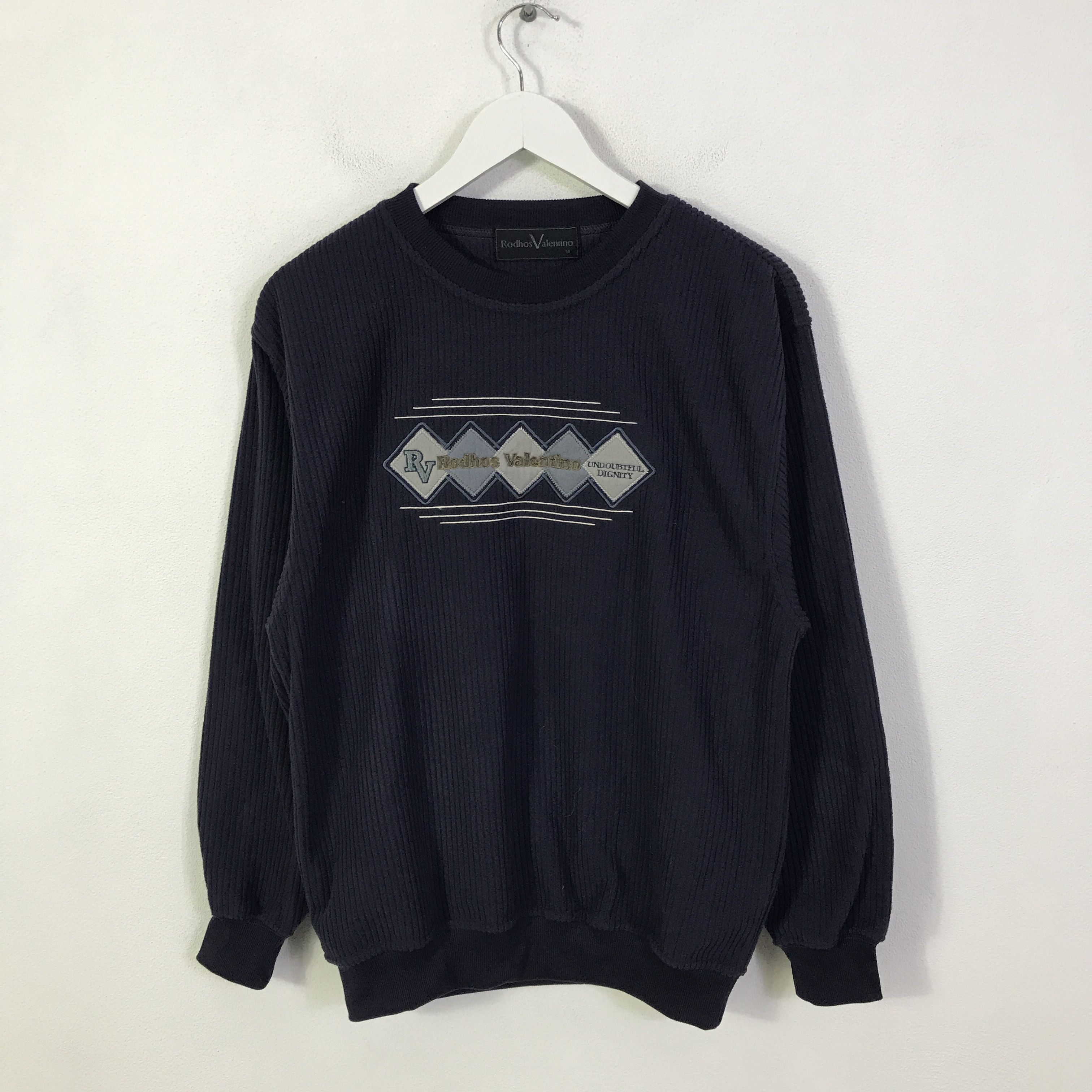 Japanese Brand rodhos valenrino sweatshirt K114B22 Size US M / EU 48-50 / 2 - 1 Thumbnail